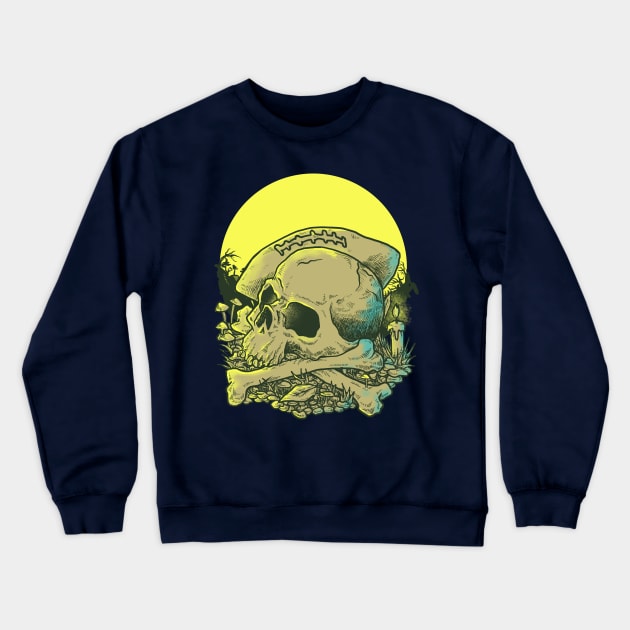 Skull Cross Crewneck Sweatshirt by Candy Store